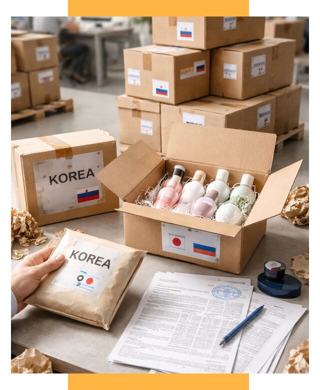 Доставка косметики из Кореи от 8683 р. под ключ | СетСервис-Бкн