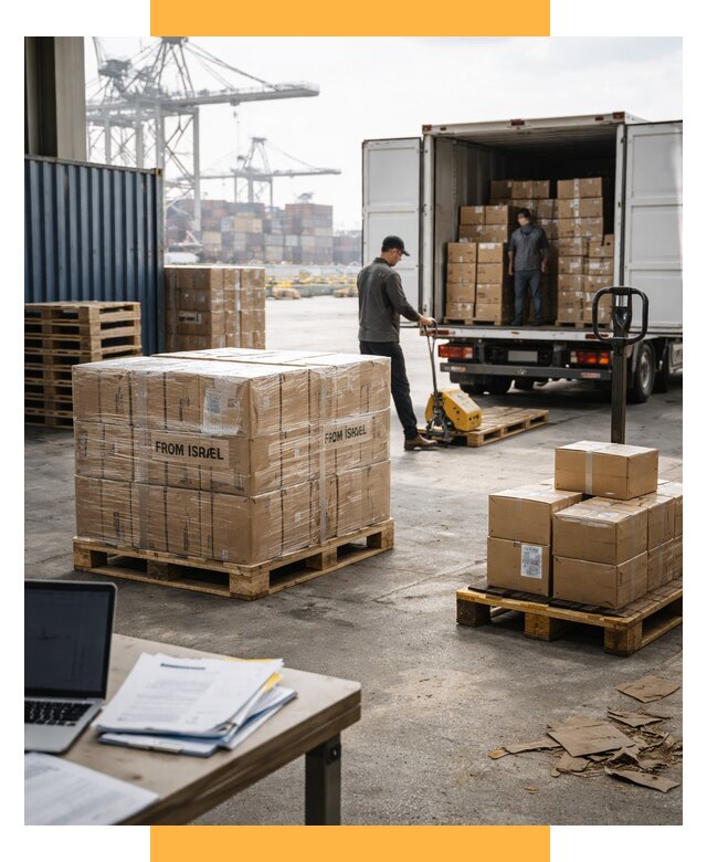 Доставка грузов из Израиля от 15323 р., логистика от СетСервис-Бкн