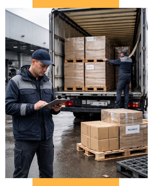 Доставка грузов из Беларуси от 15323 р. логистика СетСервис-Бкн