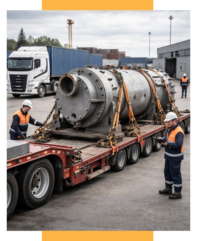 Перевозка тяжеловесных грузов под ключ от 153225 р. | СетСервис-Бкн